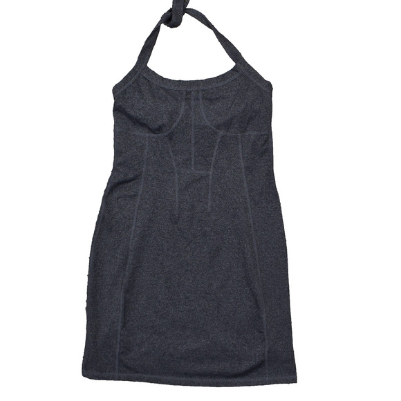 Athleta Women's Size 6 Shift Dress Gray Knee Length Casual Nylon Solid - Picture 1 of 8